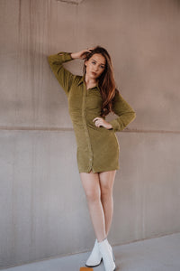 Slinky Button Down Dress – FLAUNT